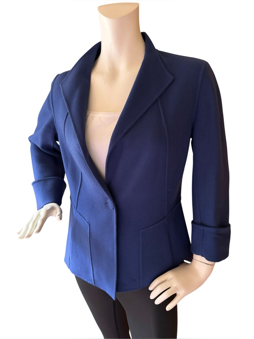 Vintage Talbots Royal Blue Wool Women's Blazer, size 10